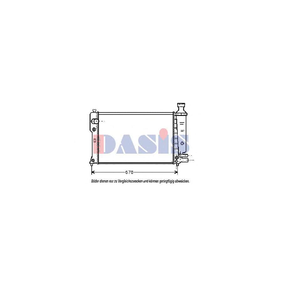 AKS Dasis 161060N Engine Radiator for Peugeot 405