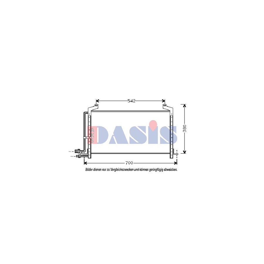 AKS Dasis 192010N Air Conditioning Condenser for Saab 900