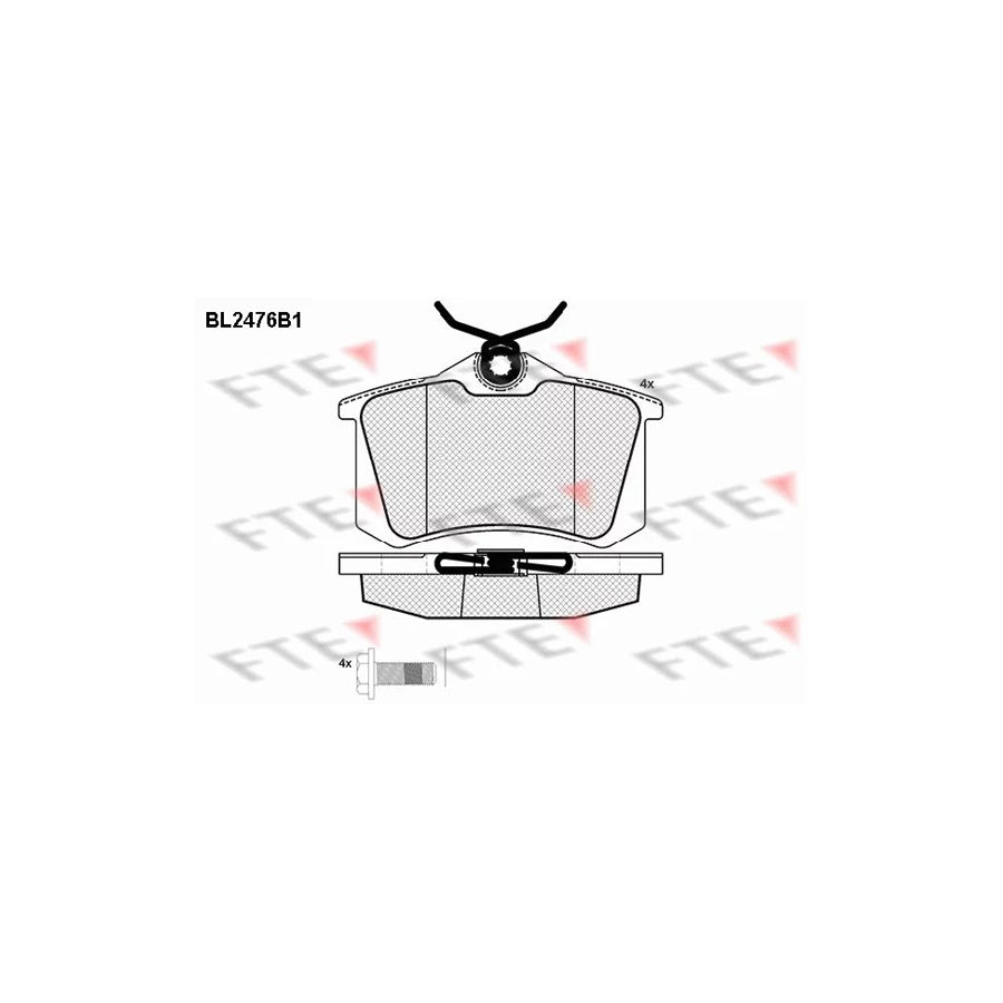 FTE Bl2476B1 Brake Pad Set