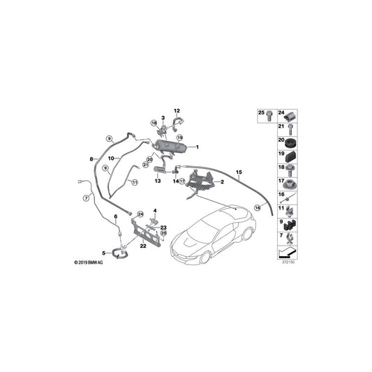 Genuine BMW 16137339296 I15 Scavenge Air Line (Inc. i8) | ML Performance US Car Parts