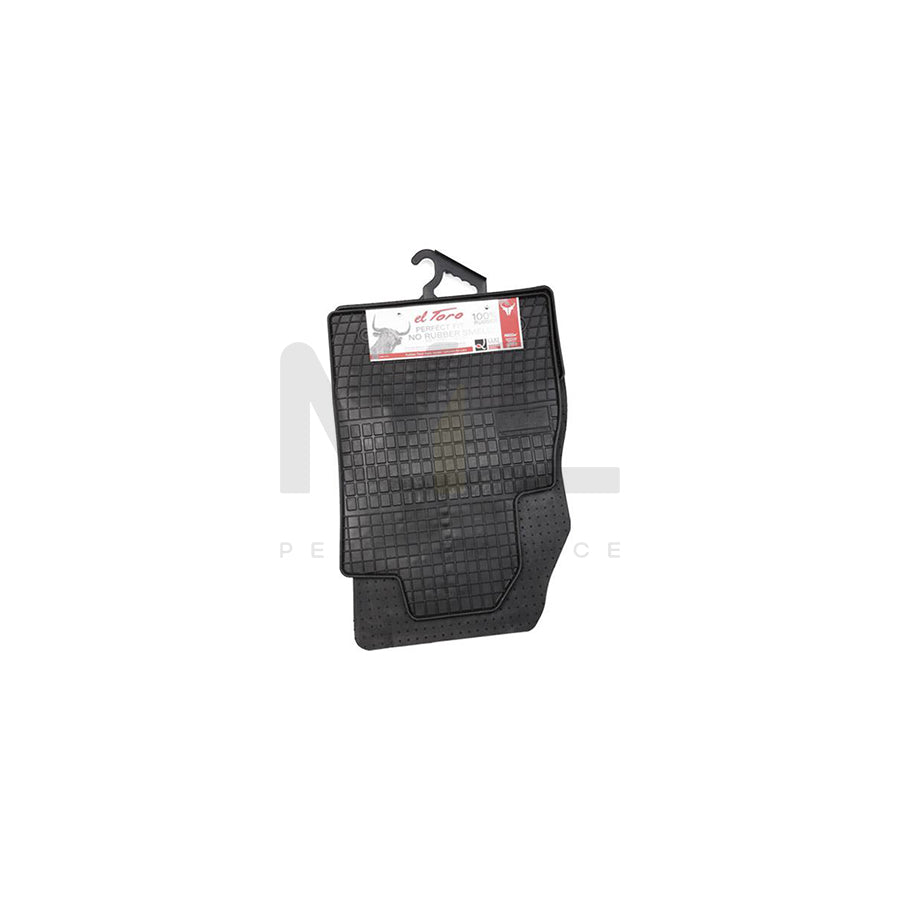 FROGUM Tailored 0691 Floor mat set Elastomer, Front and Rear, Quantity: 4, Black, (LHD)