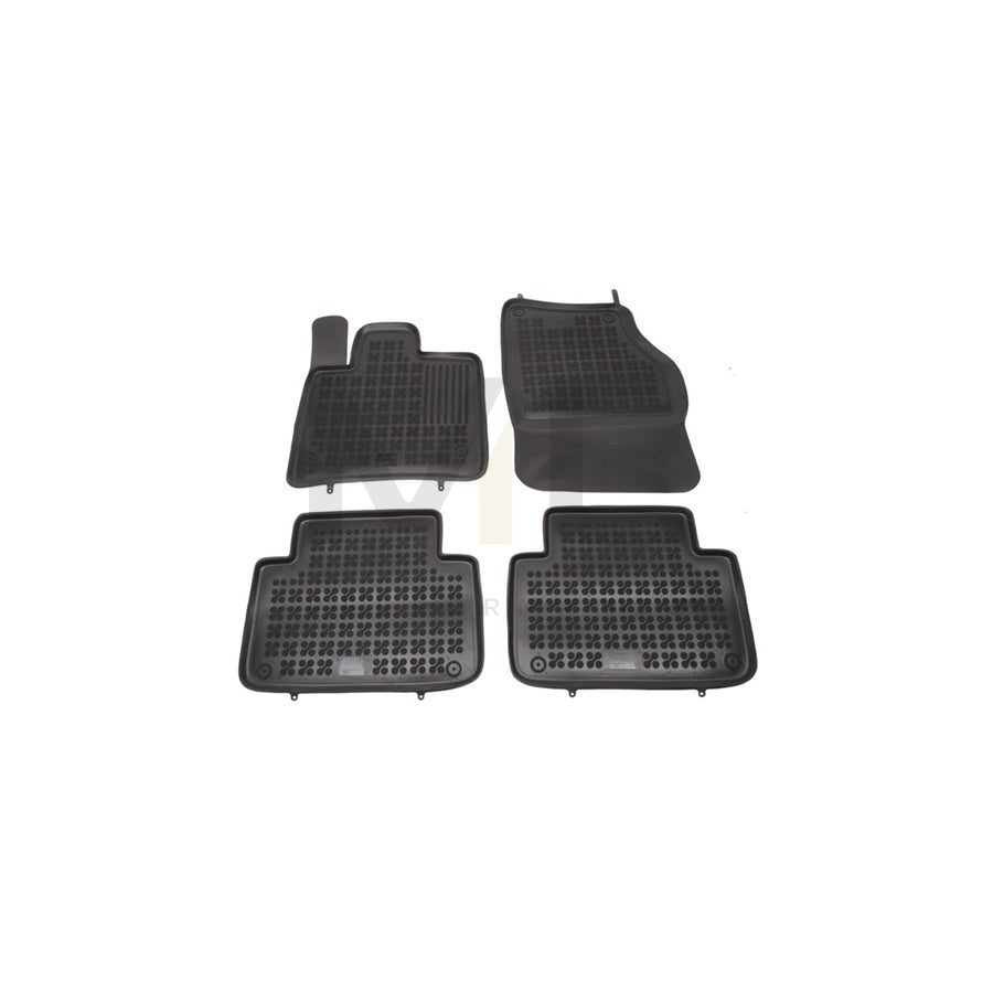 REZAW PLAST 200307 Floor mat set for AUDI Q7 (4LB) Elastomer, Front and Rear, Quantity: 4, Black