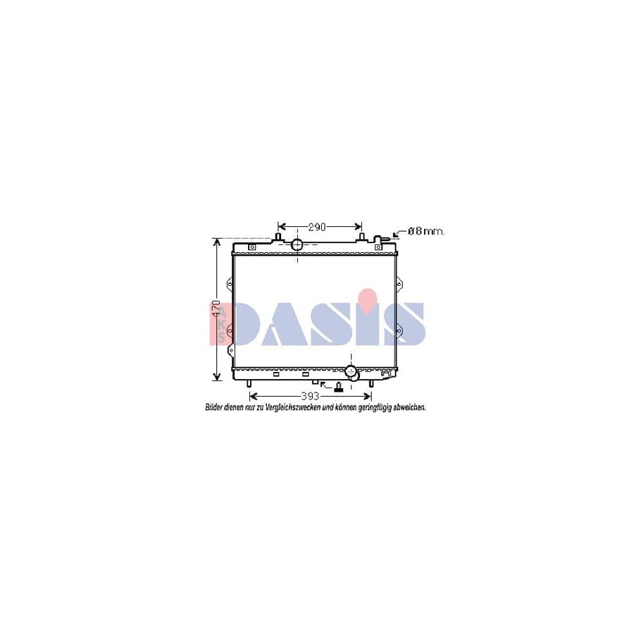 AKS Dasis 510111N Engine Radiator for KIA Cerato