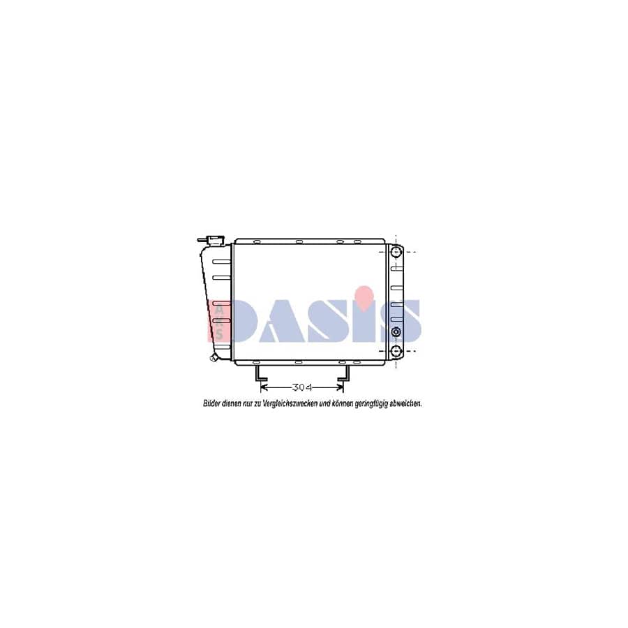 AKS Dasis 161090N Engine Radiator for Peugeot 505