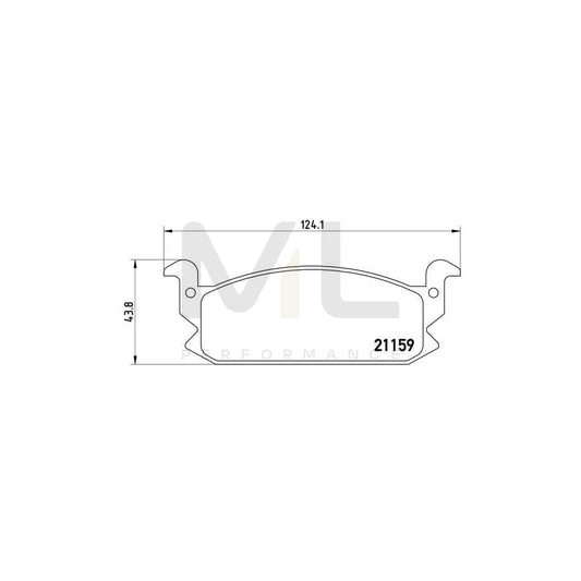 Brembo P 16 004 Brake Pad Set For Daihatsu Charade Ii Hatchback (G11, G30) Excl. Wear Warning Contact | ML Performance Car Parts