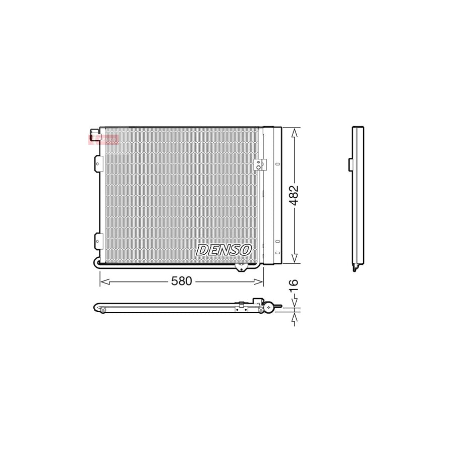DENSO DCN99061 Air Conditioning Condenser