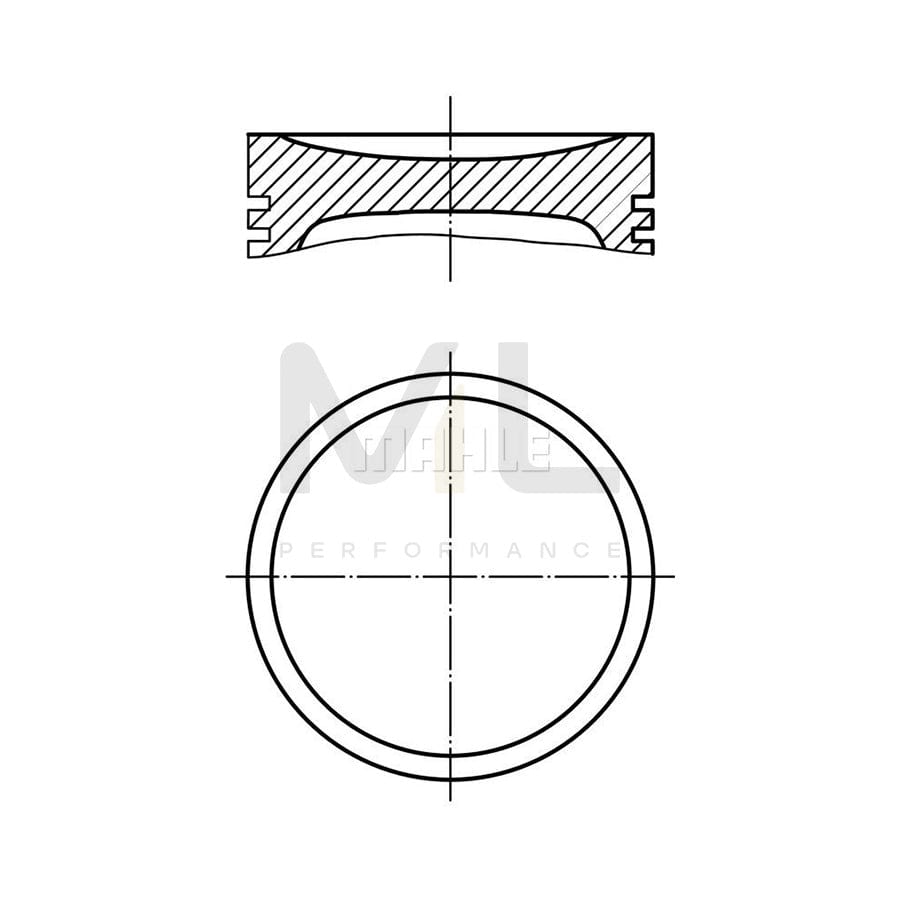 MAHLE ORIGINAL 479 46 01 Piston for SAAB 9000 90,5 mm, without cooling duct | ML Performance Car Parts