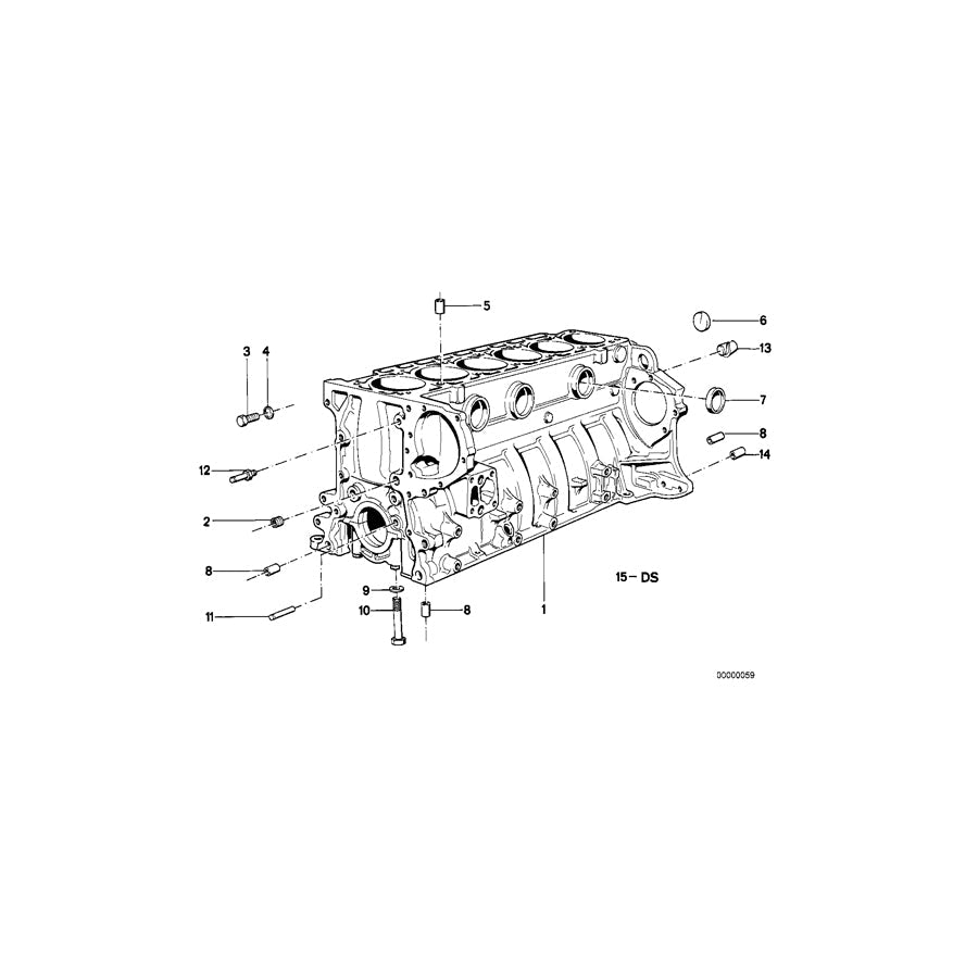 Genuine BMW 11111720658 E34 E32 Exch. Engine Block With Pistons (Inc. 730iL, 730i & 530i) | ML Performance US Car Parts