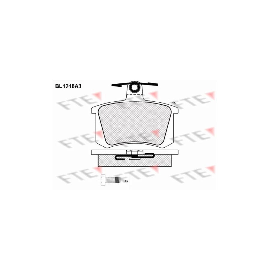 FTE 9010072 Brake Pad Set