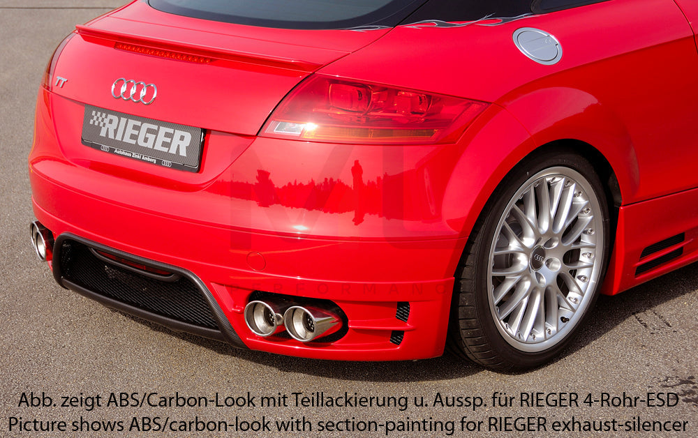 Rieger 00099047 Audi 8J TT Rear Diffuser 5 | ML Performance US Car Parts