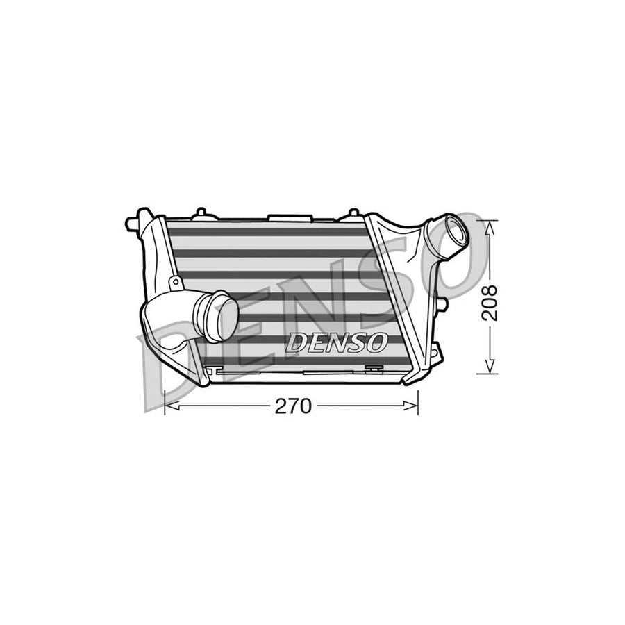 DENSO DIT02015 Intercooler for Audi A8 D3 (4E2, 4E8)