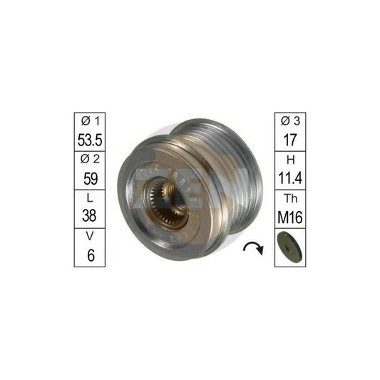 Era 219077 Alternator Freewheel Clutch