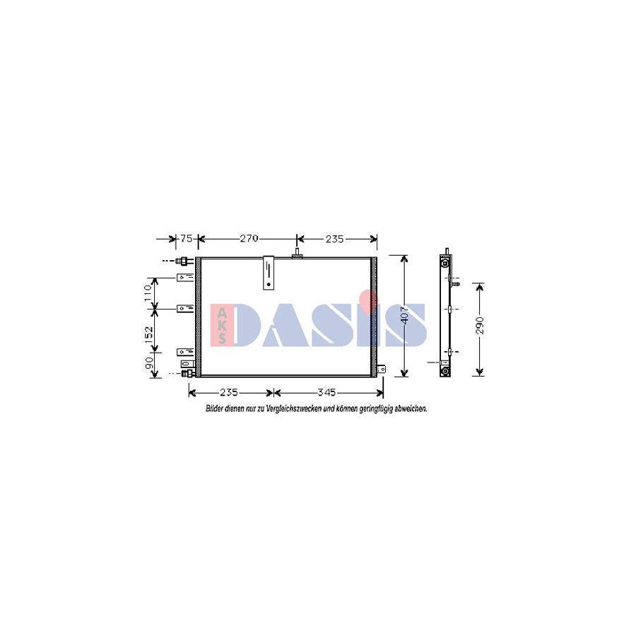 AKS Dasis 192030N Air Conditioning Condenser for Saab 9000