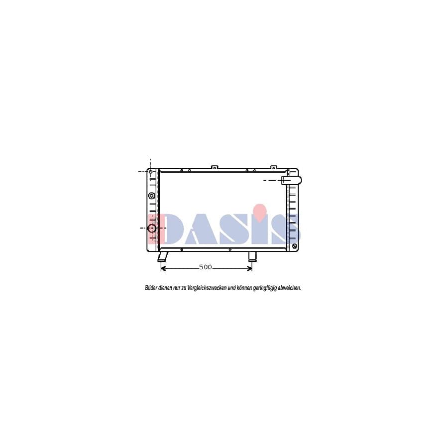 AKS Dasis 161130N Engine Radiator for Peugeot 505
