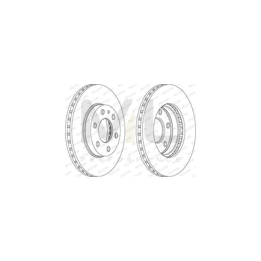 FERODO PREMIER FCR314A Brake Disc for IVECO Daily Vented | ML Performance Car Parts