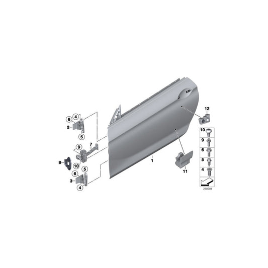 Genuine BMW 51717300984 F12 F06 Crashpad, Door, Front Right (Inc. 650iX 4.4, ALPINA B6 & M6) | ML Performance US Car Parts
