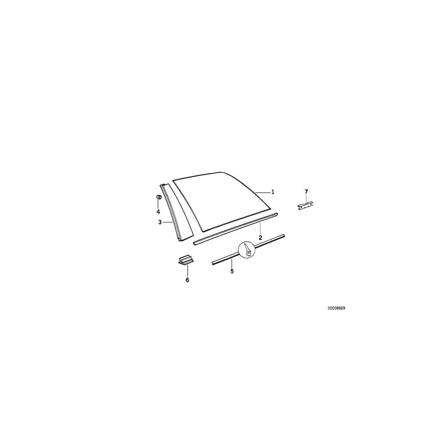 Genuine BMW 51368120128 E34 Covering Right (Inc. M5, 525td & 530i) | ML Performance UK Car Parts