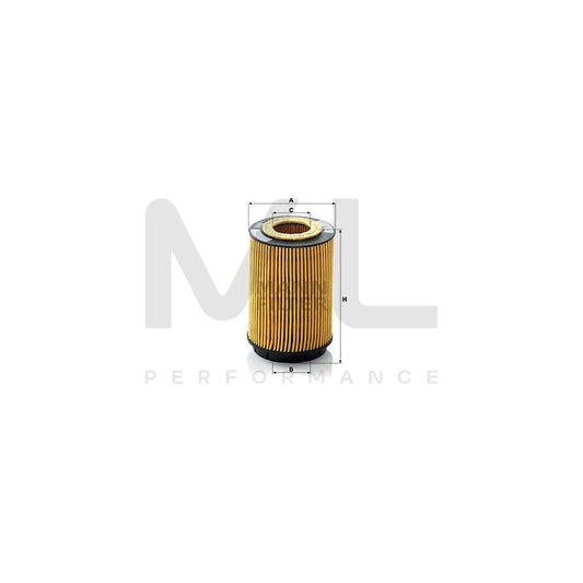 MANN-FILTER HU 713 x Oil Filter with seal, Filter Insert