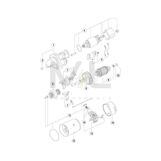 MAHLE ORIGINAL MS 29 Starter motor 12V 2,6kW, Teeth Quant.: 9 | ML Performance Car Parts