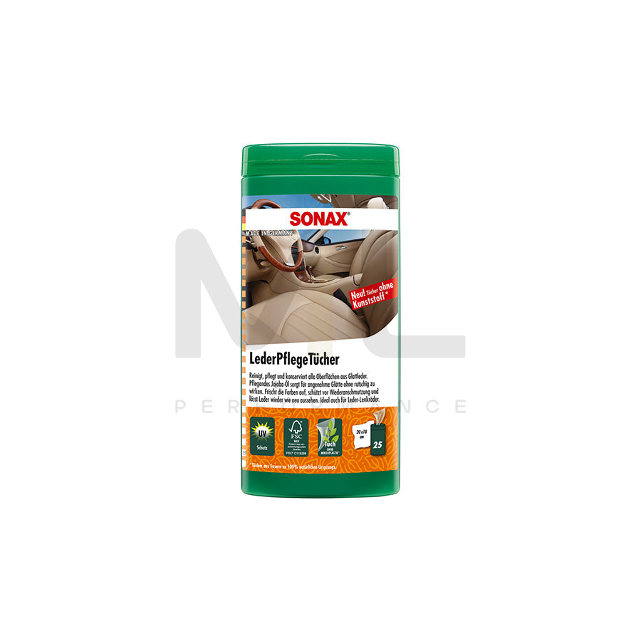 Sonax Leather Care Wipes (Box) 25pcs.