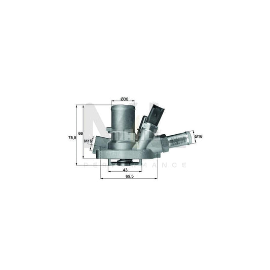 MAHLE ORIGINAL TH 31 80 Engine thermostat for LANCIA BETA Opening Temperature: 80��C | ML Performance Car Parts