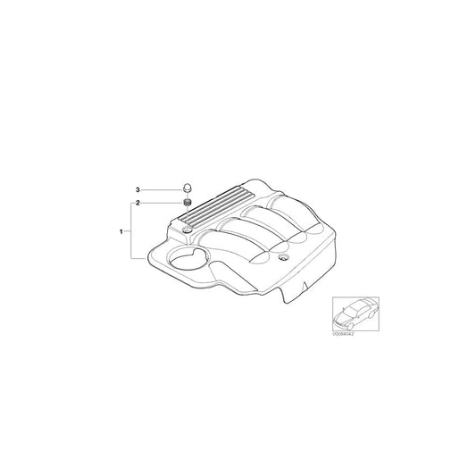 Genuine BMW 11617509092 E46 Cover, Acoustic (Inc. 318Ci, 316i & 318ti) | ML Performance UK Car Parts