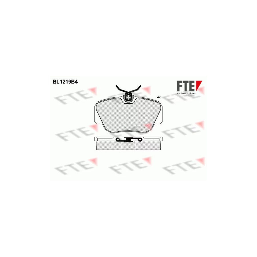 FTE 9010065 Brake Pad Set Suitable for Mercedes-Benz 190 (W201)