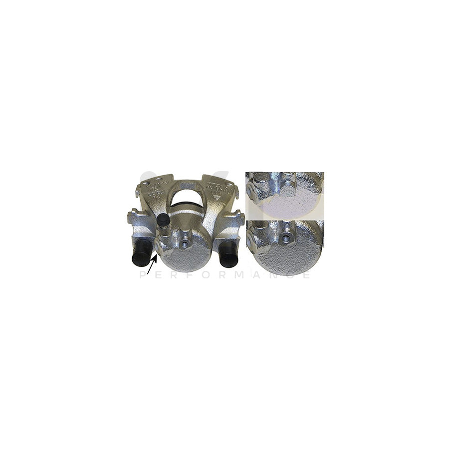 HELLA 8AC 355 387-111 Brake Caliper without holder