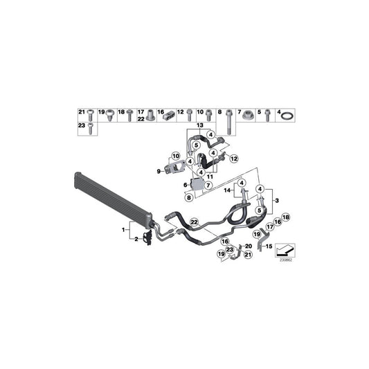 Genuine BMW 17117575244 F12 F13 F06 Bracket Oil Cooler Mounting (Inc. 640iX, 740LiX & 535iX) | ML Performance US Car Parts