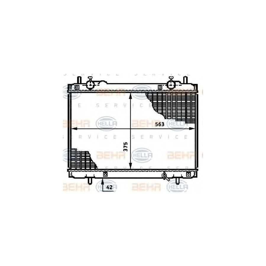 Hella 8MK 376 720-771 Engine Radiator