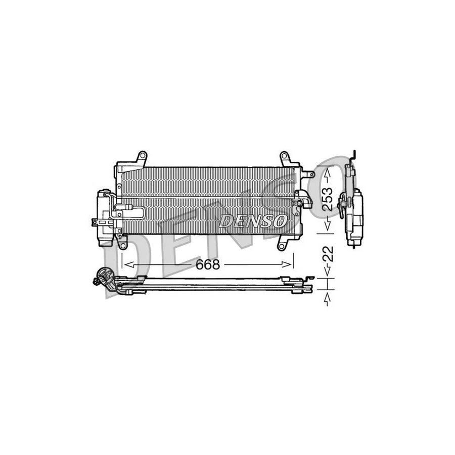 DENSO DCN09093 Air Conditioning Condenser