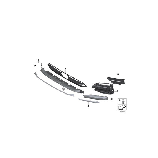 Genuine BMW 51117415632 G01 Underride Portection, Front LUXURY LINE (Inc. X3 20i 1.6, X3 30iX & X3 20i) | ML Performance US