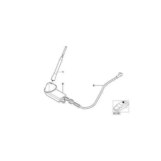 Genuine BMW 61118384066 E36 Antenna Cable 4500MM (Inc. Z3 2.8, Z3 3.0i & Z3 M) | ML Performance US Car Parts