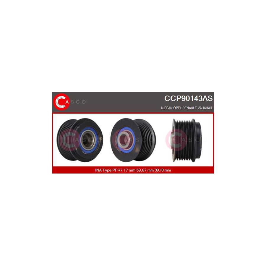 Casco Ccp90143As Pulley, Alternator