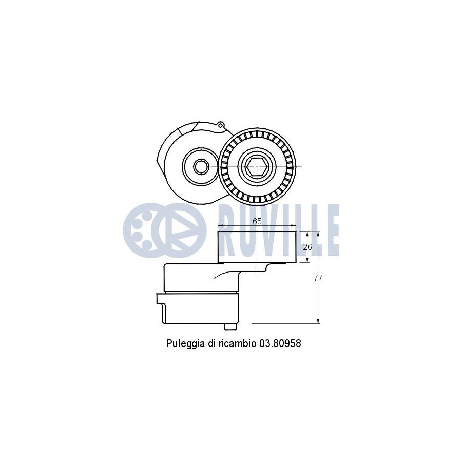 Ruville 59999 Alternator Freewheel Clutch