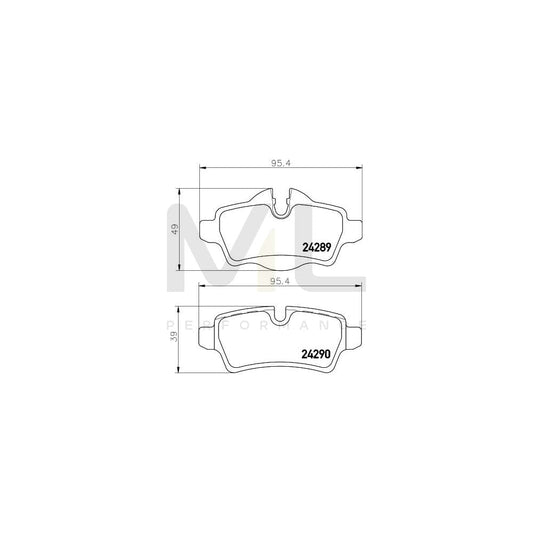 Hella 8DB 355 031-791 Brake Pad Set Incl. Wear Warning Contact, With Brake Caliper Screws, With Accessories