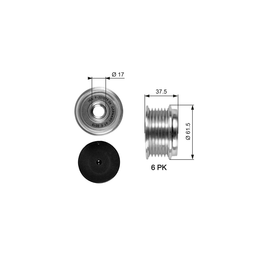 Gates OAP7075 Alternator Freewheel Clutch