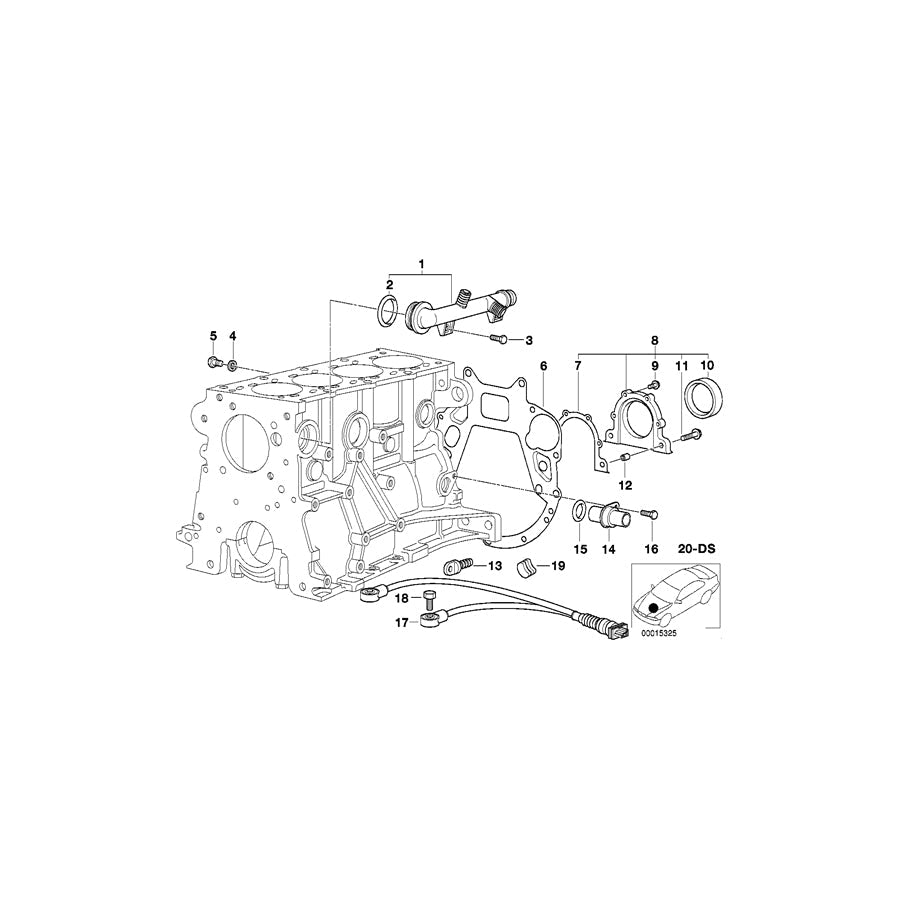 Genuine BMW 11111712981 E36 E46 Gasket Set Engine Block Asbesto Free (Inc. 316i & Z3) | ML Performance US Car Parts
