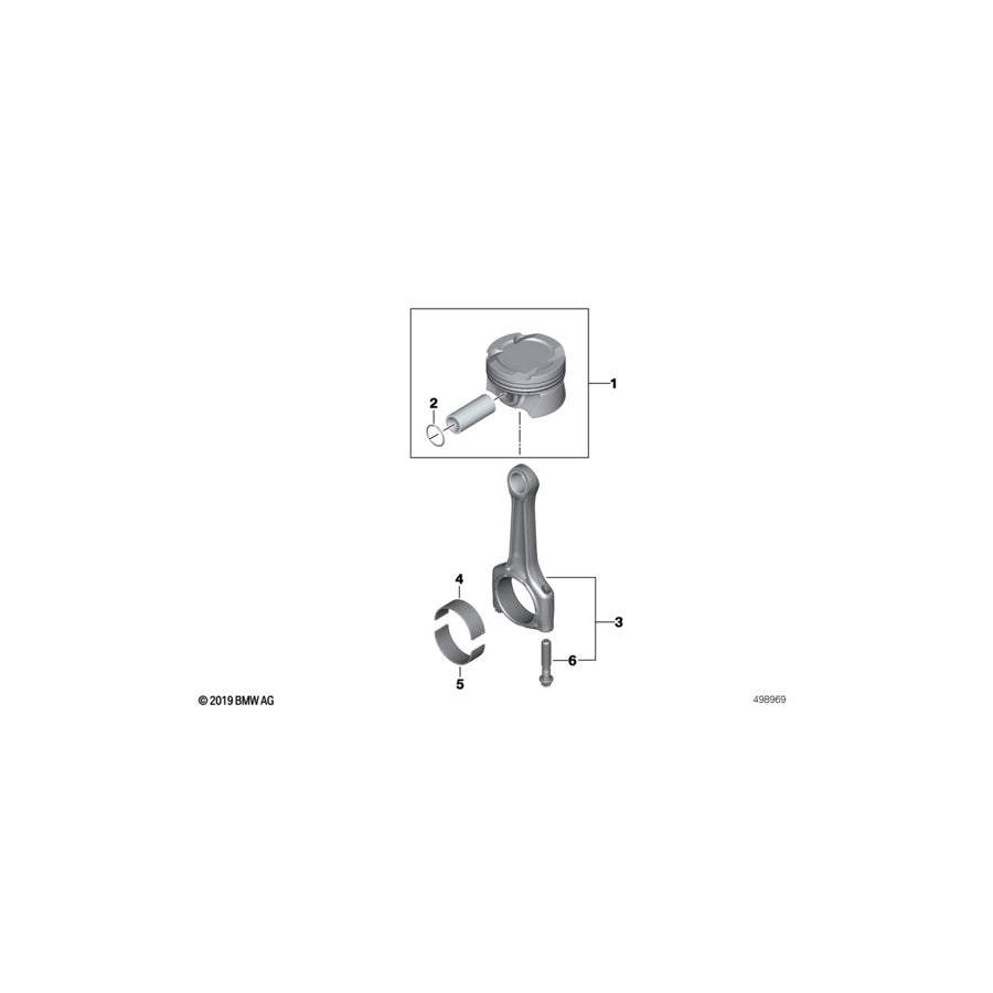 Genuine BMW 11248092858 Set Connecting Rod (Inc. X3 M & X4 M) | ML Performance US Car Parts