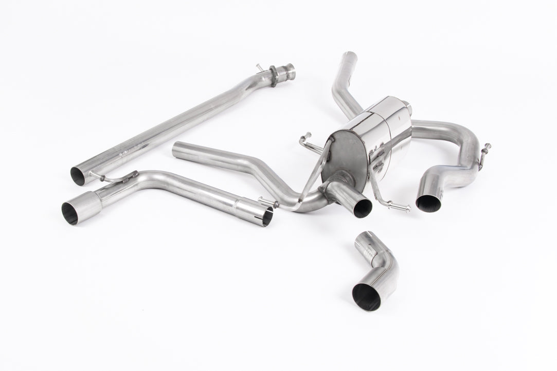 MillTek SSXSZ11 Suzuki Swift Cat-Back System with GT-115 Burnt Titanium Trims - Non-Resonated