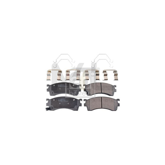 Febi Bilstein 16198 Brake Pad Set Front Axle, With Acoustic Wear Warning, With Attachment Material