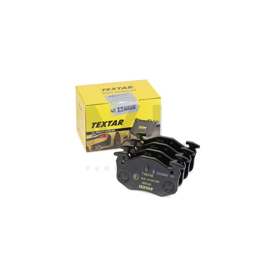 TEXTAR 2097401 Brake pad set prepared for wear indicator | ML Performance Car Parts