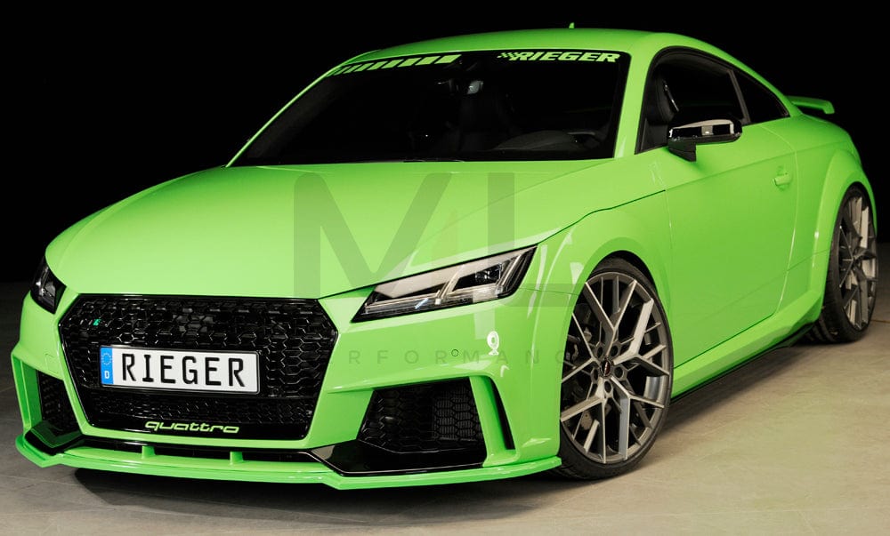 Rieger 00055176 Audi 8J 8J1-FV 8S TTRS Front Splitter 8 | ML Performance UK Car Parts
