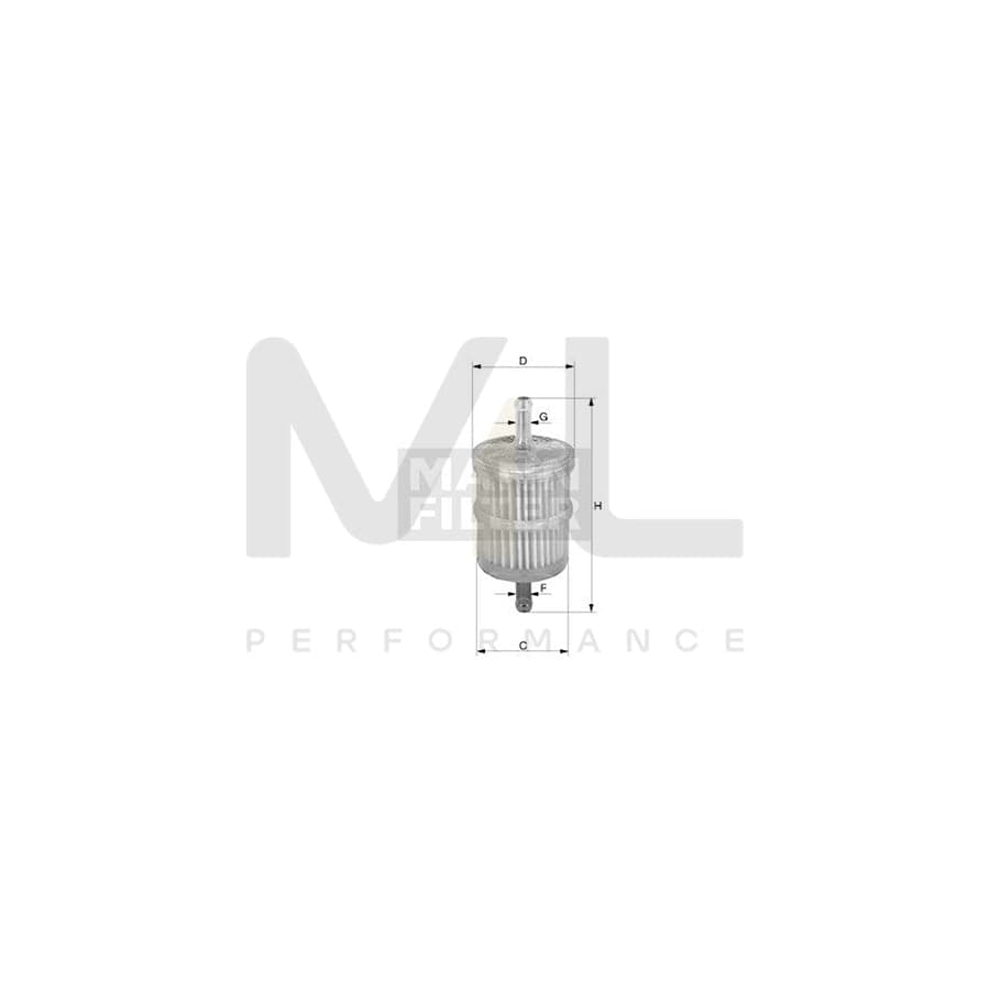 MANN-FILTER WK 32/5 Fuel filter In-Line Filter