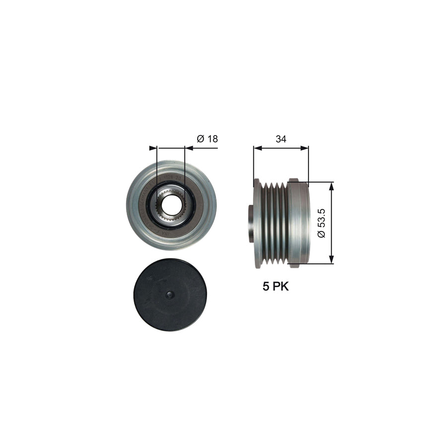 Gates OAP7202 Alternator Freewheel Clutch