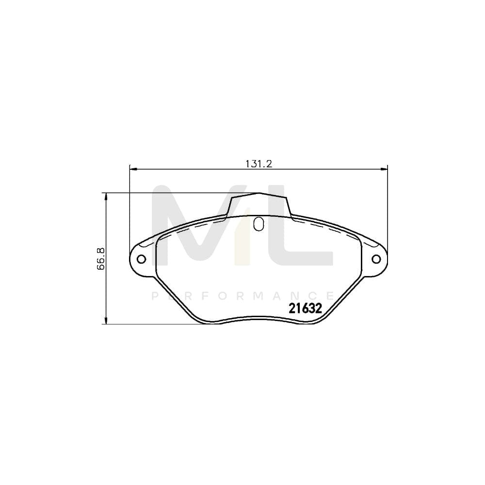 Hella 8DB 355 019-211 Brake Pad Set For Citroën Xantia Incl. Wear Warning Contact