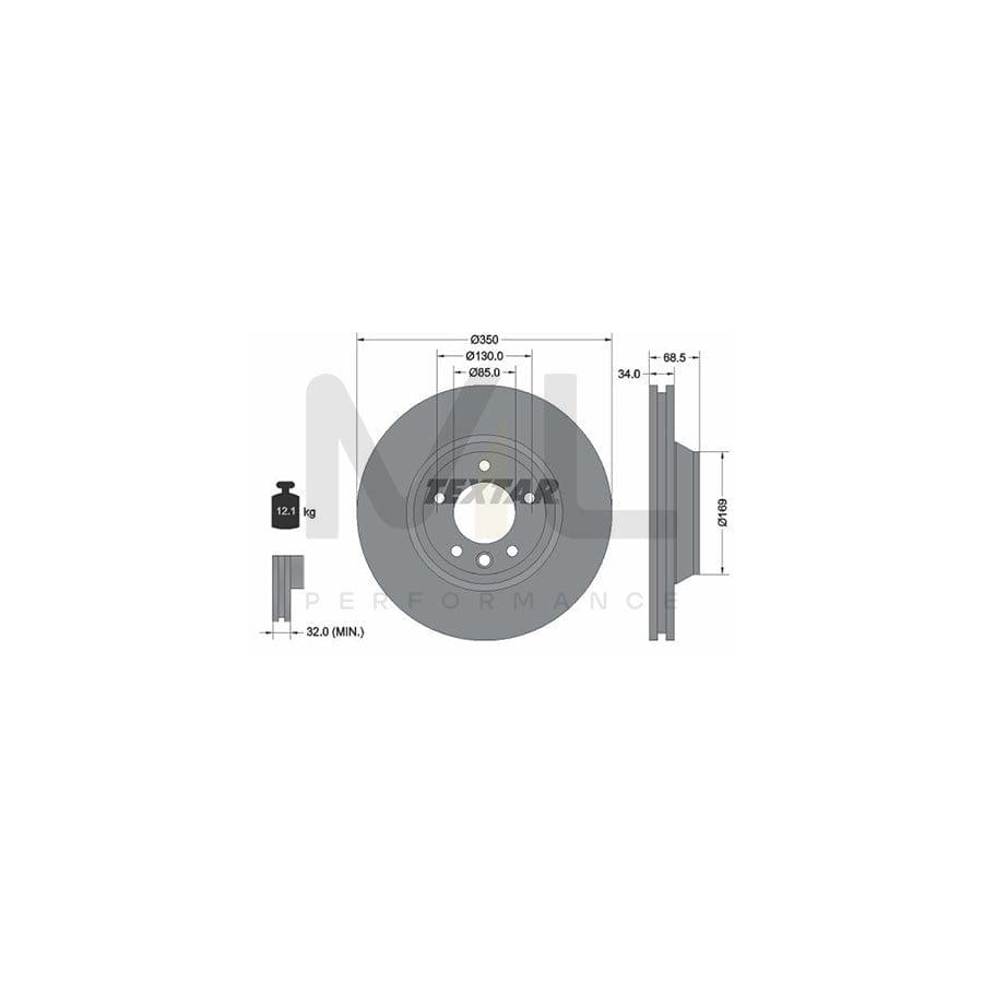 TEXTAR OE-Line 92121710 Brake Disc Internally Vented, Coated, High-carbon, without wheel hub, without wheel studs | ML Performance Car Parts