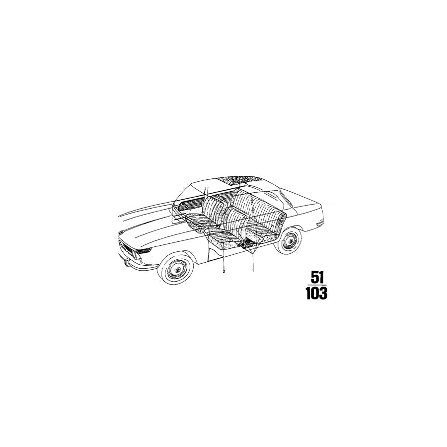 Genuine BMW 51921828197  Upholstery Cloth Sandbeige 3 (Inc. 2002, 1802 & 1602) | ML Performance US Car Parts