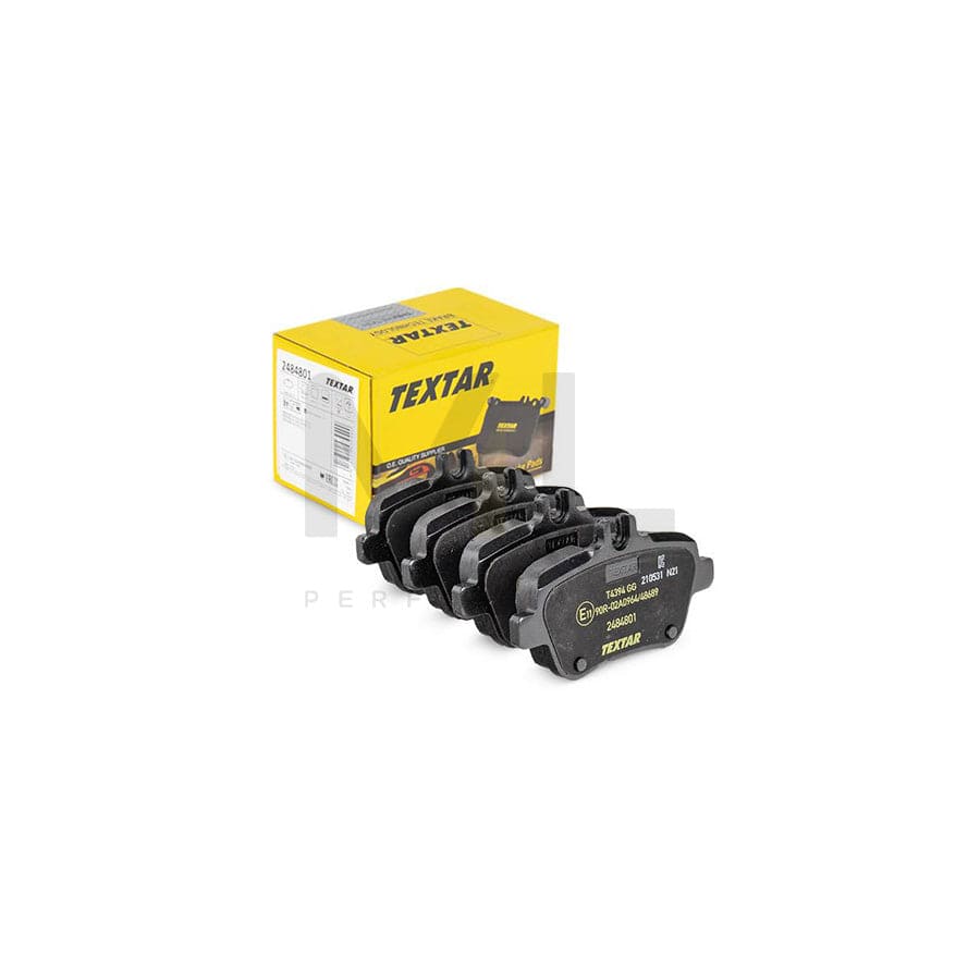 TEXTAR 2484801 Brake pad set prepared for wear indicator, with brake caliper screws, with accessories | ML Performance Car Parts
