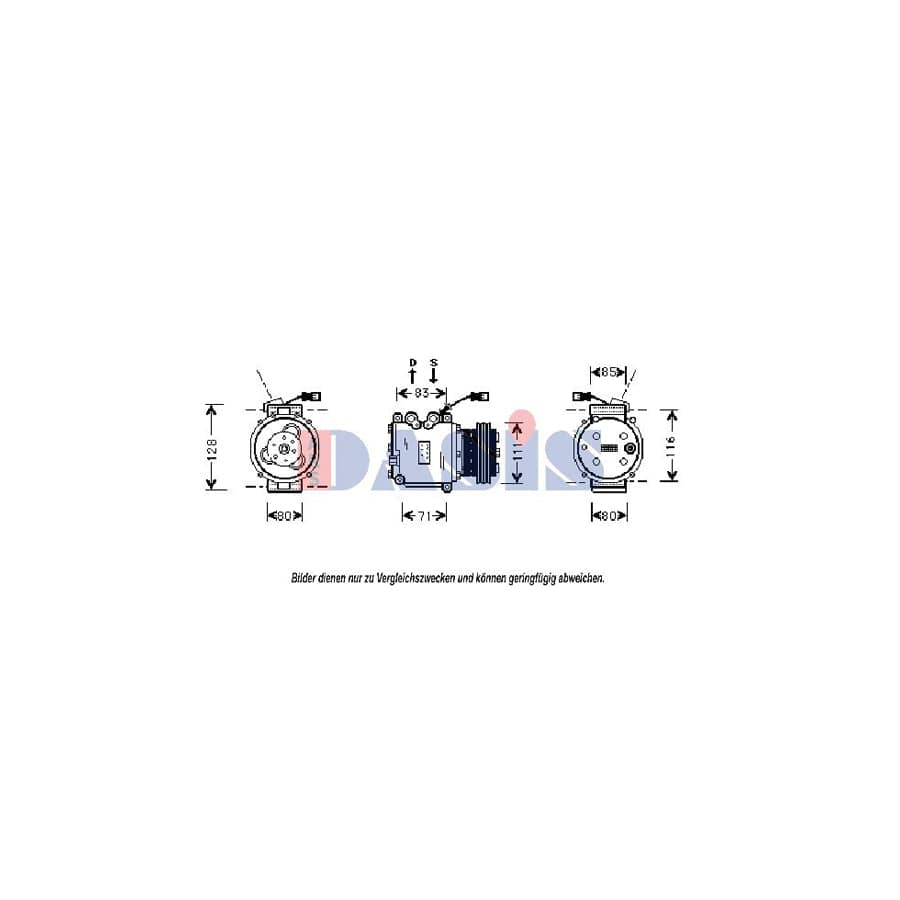 AKS Dasis 851101N Compressor, Air Conditioning